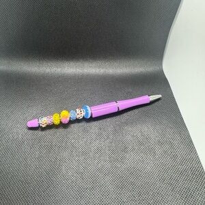 Purple Beaded  Pen